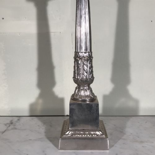 NICKEL PLATED CORINTHIAN COLUMN LAMP - ADDITIONAL PHOTO 3