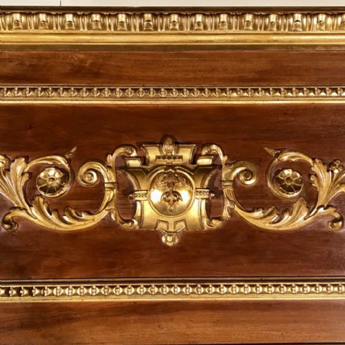 LARGE FRENCH PARCEL GILT TRUMEAU MIRROR 218CM - ADDITIONAL PHOTO 3