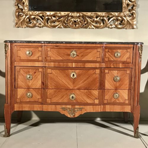 early c19th louis xvi commode pale rosewood - CATEGORY: ANTIQUE CHEST OF DRAWERS - DATED 19TH CENTURY