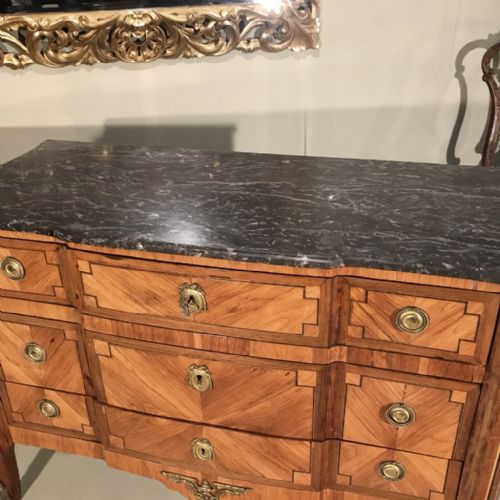 EARLY C19TH LOUIS XVI COMMODE PALE ROSEWOOD - ADDITIONAL PHOTO 1