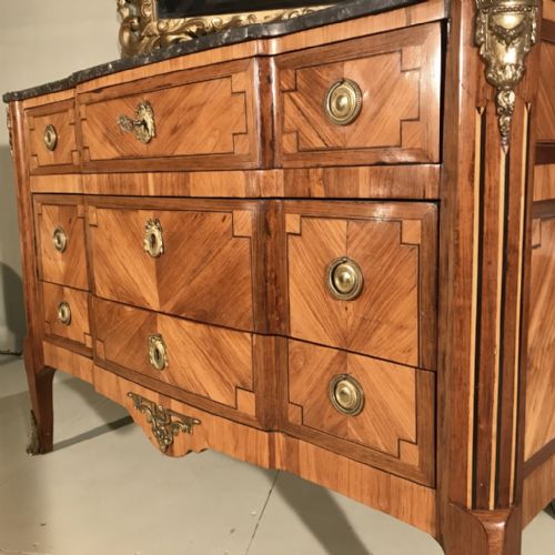 EARLY C19TH LOUIS XVI COMMODE PALE ROSEWOOD - ADDITIONAL PHOTO 3