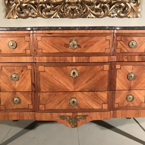 EARLY C19TH LOUIS XVI COMMODE PALE ROSEWOOD - ADDITIONAL PHOTO 4