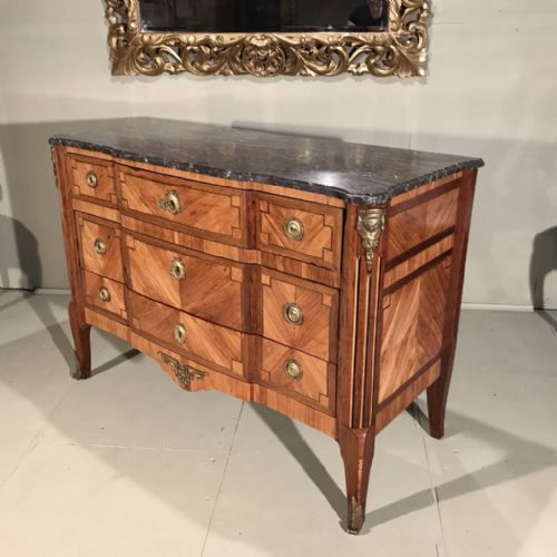 EARLY C19TH LOUIS XVI COMMODE PALE ROSEWOOD - ADDITIONAL PHOTO 5