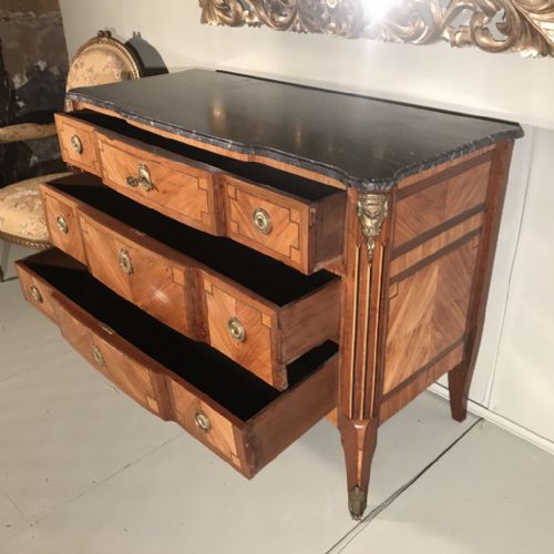 EARLY C19TH LOUIS XVI COMMODE PALE ROSEWOOD - ADDITIONAL PHOTO 8