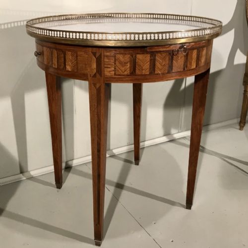kingwood and tulip bouillotte table - CATEGORY: ANTIQUE TABLES - DATED 1900