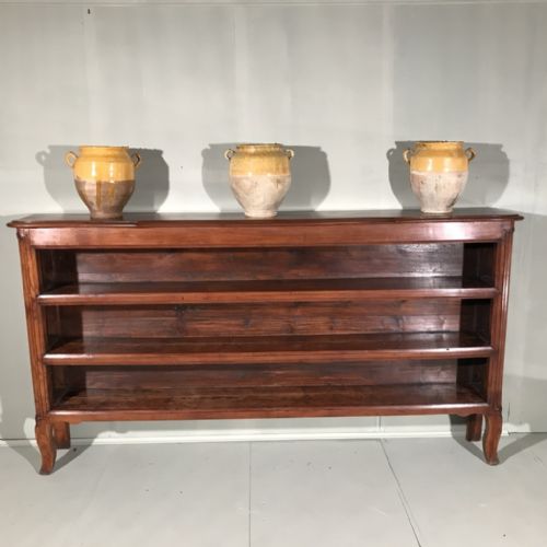 large french walnut bookcase 200cm wide - CATEGORY: ANTIQUE BOOKCASES - DATED 1900
