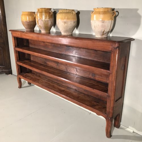 LARGE FRENCH WALNUT BOOKCASE 200CM WIDE - ADDITIONAL PHOTO 1