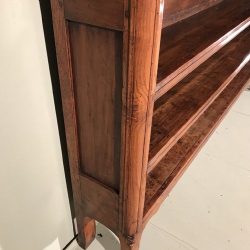 LARGE FRENCH WALNUT BOOKCASE 200CM WIDE - ADDITIONAL PHOTO 3