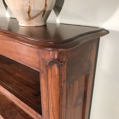 LARGE FRENCH WALNUT BOOKCASE 200CM WIDE - ADDITIONAL PHOTO 4