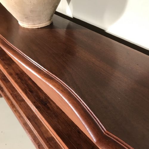 LARGE FRENCH WALNUT BOOKCASE 200CM WIDE - ADDITIONAL PHOTO 5
