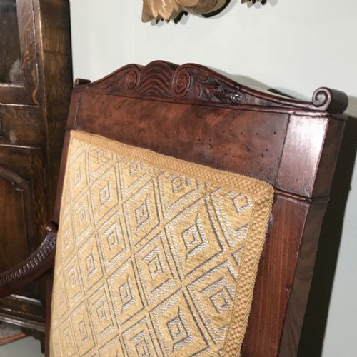 PAIR OF FULLY RESTORED FRENCH EMPIRE ARMCHAIRS - ADDITIONAL PHOTO 8