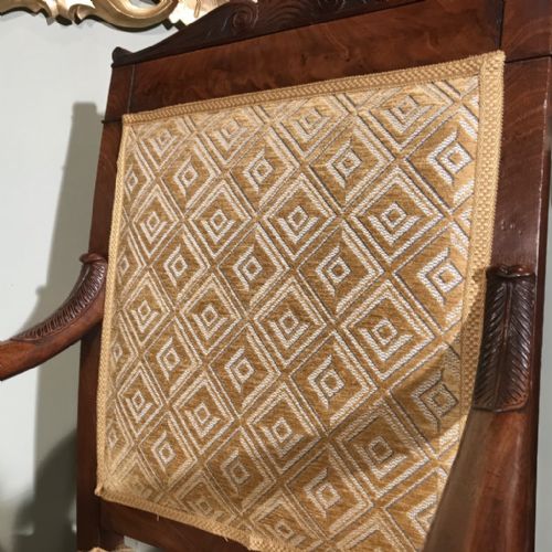 PAIR OF FULLY RESTORED FRENCH EMPIRE ARMCHAIRS - ADDITIONAL PHOTO 11