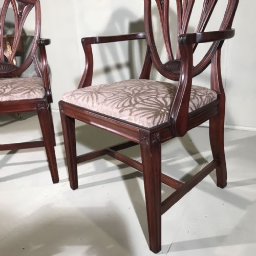 PAIR OF FRENCH C19TH MAHOGANY CARVER CHAIRS - ADDITIONAL PHOTO 6