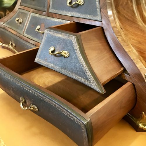 FRENCH KINGWOOD LOUIS XV STYLE DESK TOP DRAWER SET - ADDITIONAL PHOTO 7