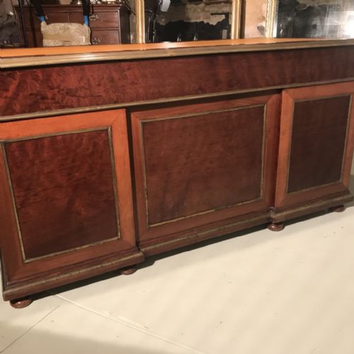 EXCEPTIONAL LARGE FRENCH DESK WITH SLIDES - ADDITIONAL PHOTO 4