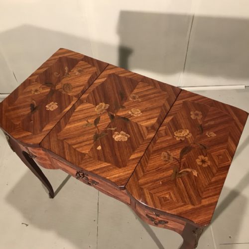 FRENCH LIFT TOP DRESSING TABLE WITH MARQUETRY - ADDITIONAL PHOTO 4