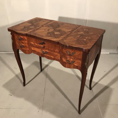 FRENCH LIFT TOP DRESSING TABLE WITH MARQUETRY - ADDITIONAL PHOTO 5