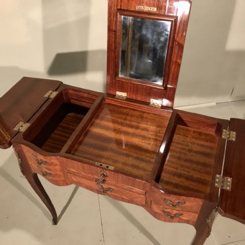 FRENCH LIFT TOP DRESSING TABLE WITH MARQUETRY - ADDITIONAL PHOTO 8