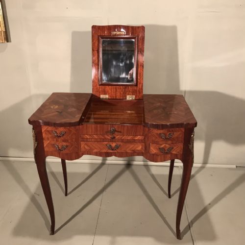 FRENCH LIFT TOP DRESSING TABLE WITH MARQUETRY - ADDITIONAL PHOTO 10
