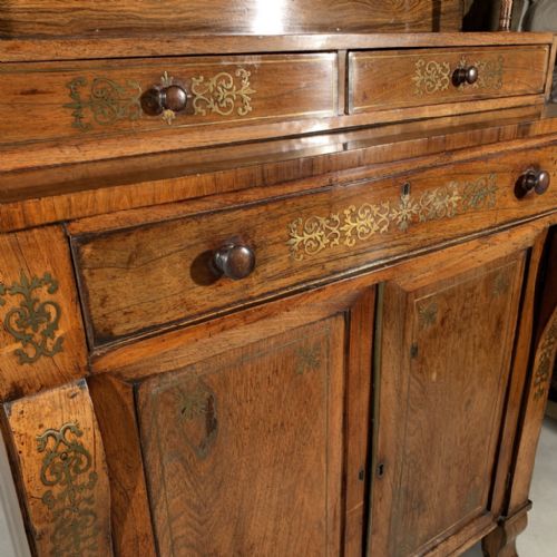 fig 2. Regency rosewood and brass inlaid chiffonier