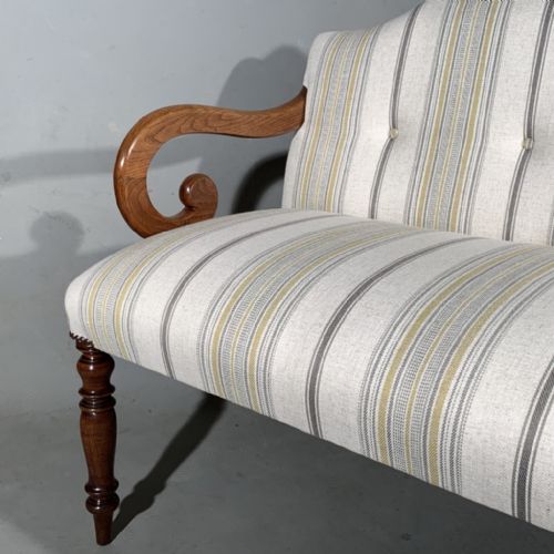 REGENCY PERIOD 2 SEATER SALON SOFA - ADDITIONAL PHOTO 8