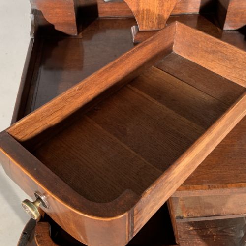 GEORGIAN BOW FRONTED DRESSING CABINET - ADDITIONAL PHOTO 8