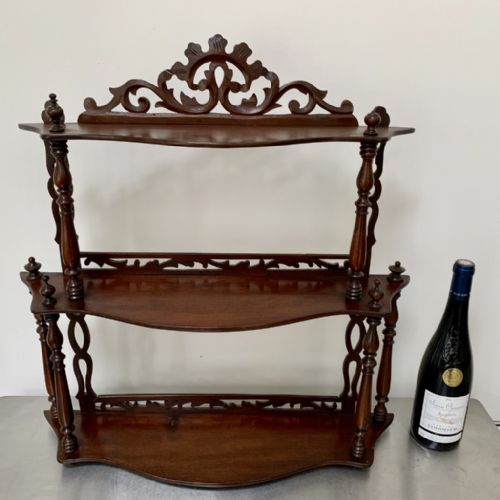 FREESTANDING OR HANGING SHELVES IN MAHOGANY - ADDITIONAL PHOTO 1