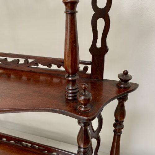 FREESTANDING OR HANGING SHELVES IN MAHOGANY - ADDITIONAL PHOTO 4