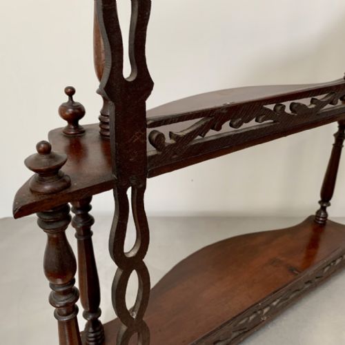 FREESTANDING OR HANGING SHELVES IN MAHOGANY - ADDITIONAL PHOTO 5