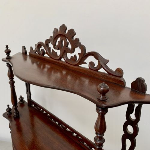 FREESTANDING OR HANGING SHELVES IN MAHOGANY - ADDITIONAL PHOTO 6