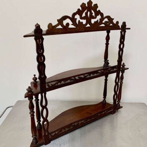FREESTANDING OR HANGING SHELVES IN MAHOGANY - ADDITIONAL PHOTO 7