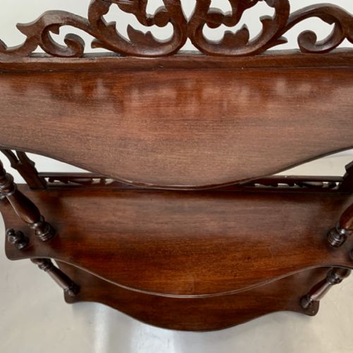 FREESTANDING OR HANGING SHELVES IN MAHOGANY - ADDITIONAL PHOTO 8