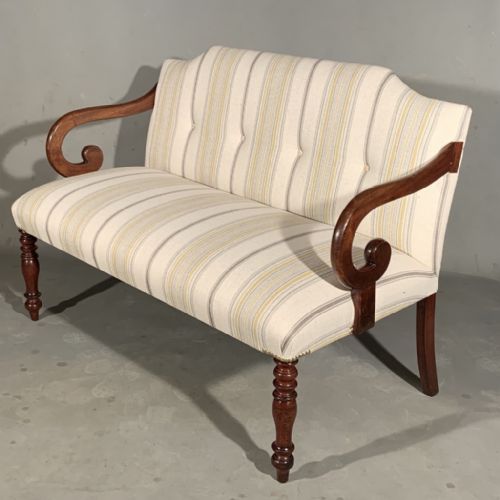 regency 2 seater window seat - CATEGORY: ANTIQUE SOFAS - DATED REGENCY