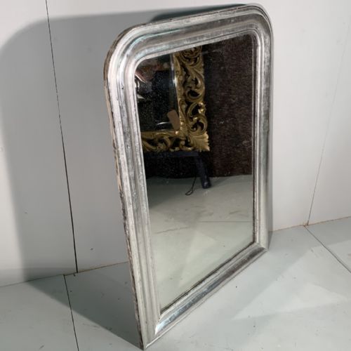 FRENCH SILVER GILT MIRROR 107 X 77 - ADDITIONAL PHOTO 1