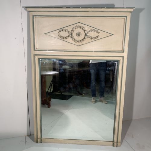 french directoire style painted mirror 150cm - CATEGORY: ANTIQUE MIRRORS - DATED 1900
