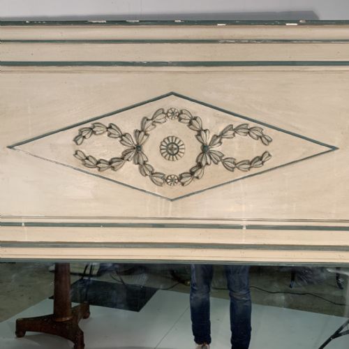 FRENCH DIRECTOIRE STYLE PAINTED MIRROR 150CM - ADDITIONAL PHOTO 3