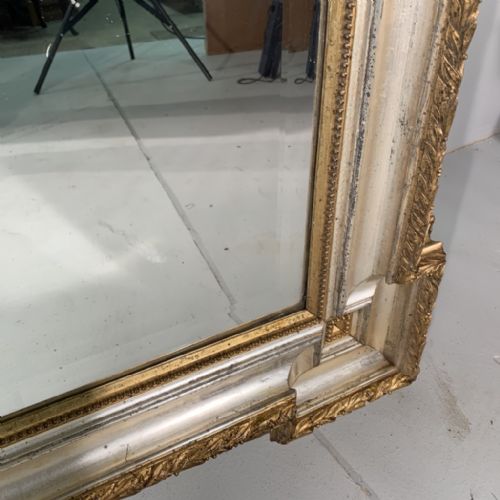 RARE LARGE SILVER GILT MIRROR 155CM - ADDITIONAL PHOTO 6