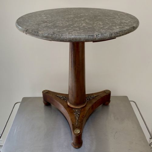 MID C19TH SMALL FRENCH EMPIRE GUERIDON CENTRE TABLE - ADDITIONAL PHOTO 1