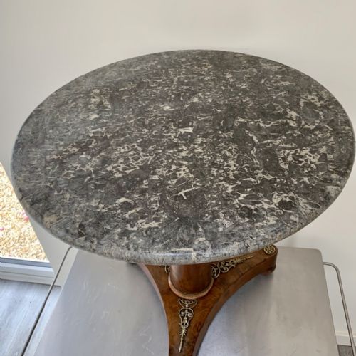 MID C19TH SMALL FRENCH EMPIRE GUERIDON CENTRE TABLE - ADDITIONAL PHOTO 6