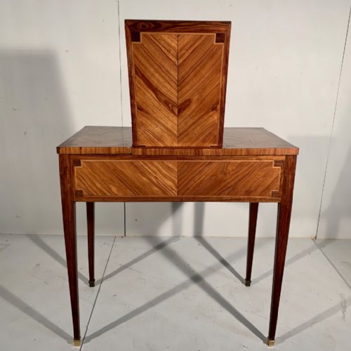 FRENCH DRESSING TABLE WITH HINGED MIRROR TOP - ADDITIONAL PHOTO 9