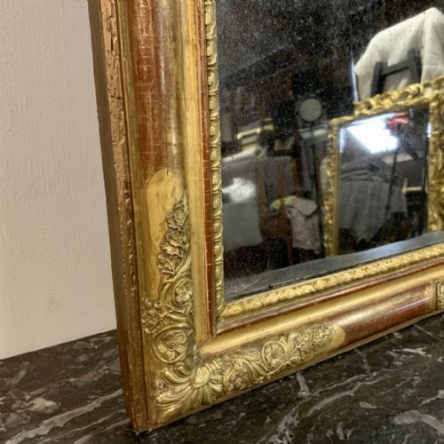 DOME TOP C19TH FRENCH GILT MIRROR - ADDITIONAL PHOTO 1