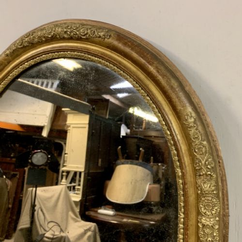 DOME TOP C19TH FRENCH GILT MIRROR - ADDITIONAL PHOTO 4