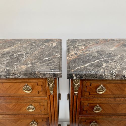 FINE PAIR OF FRENCH ROSEWOOD INLAID LAMP TABLES - ADDITIONAL PHOTO 4