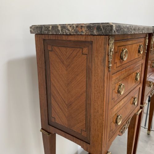 FINE PAIR OF FRENCH ROSEWOOD INLAID LAMP TABLES - ADDITIONAL PHOTO 7