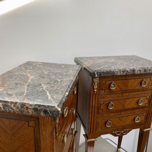 FINE PAIR OF FRENCH ROSEWOOD INLAID LAMP TABLES - ADDITIONAL PHOTO 8
