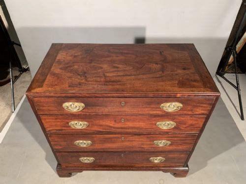 SMALL SIZE GEORGIAN CHEST OF DRAWERS - ADDITIONAL PHOTO 1