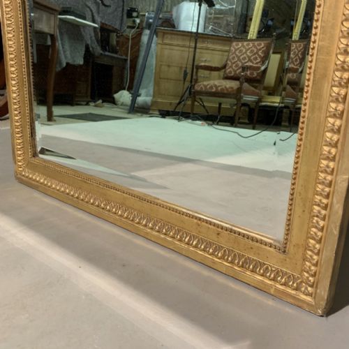 FRENCH GILT MIRROR WITH TORCH AND GARLAND - ADDITIONAL PHOTO 6