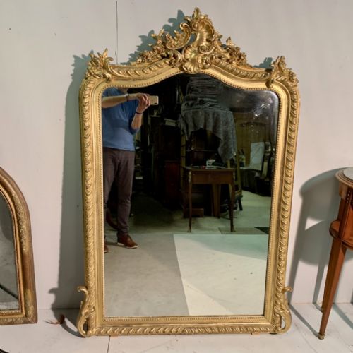 FINE QUALITY FRENCH GILT OVERMANTLE MIRROR - ADDITIONAL PHOTO 1