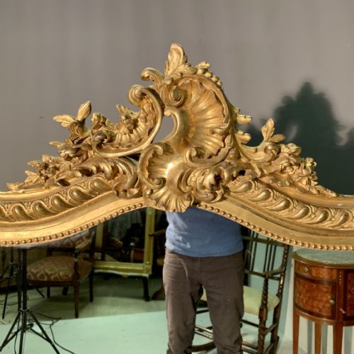 FINE QUALITY FRENCH GILT OVERMANTLE MIRROR - ADDITIONAL PHOTO 6