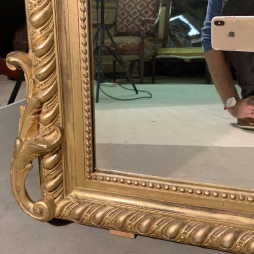 FINE QUALITY FRENCH GILT OVERMANTLE MIRROR - ADDITIONAL PHOTO 7